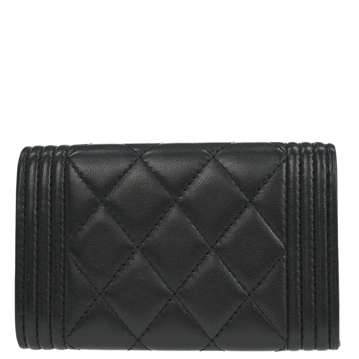 Boy Chanel 2017-2018 Black Lambskin Cardholder