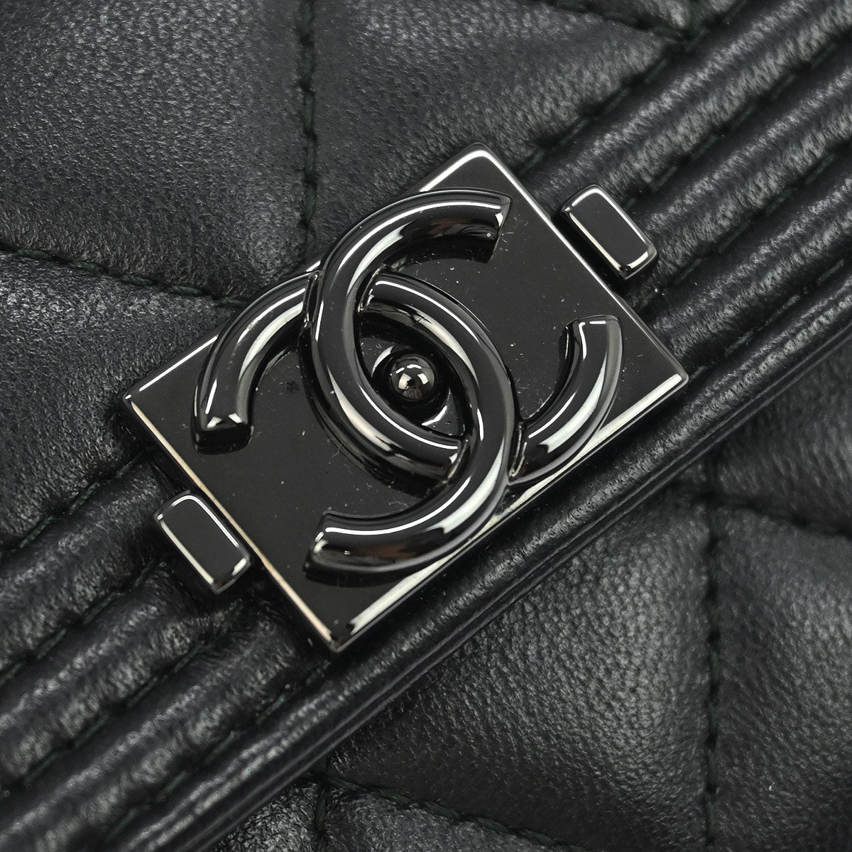 Boy Chanel 2017-2018 Black Lambskin Cardholder