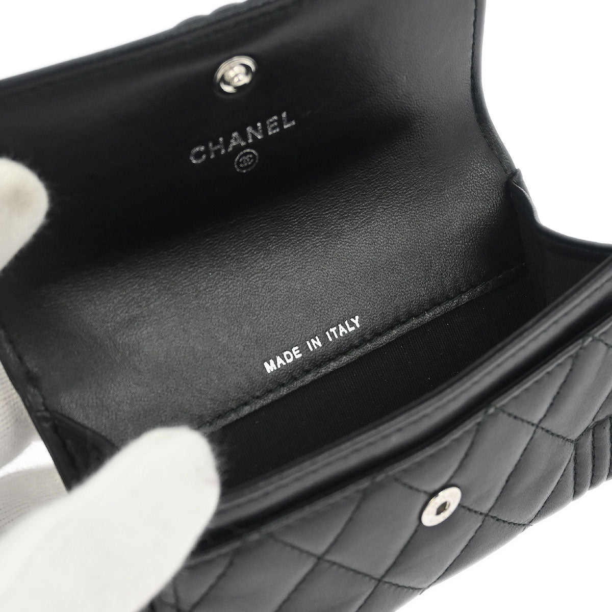Boy Chanel 2017-2018 Black Lambskin Cardholder