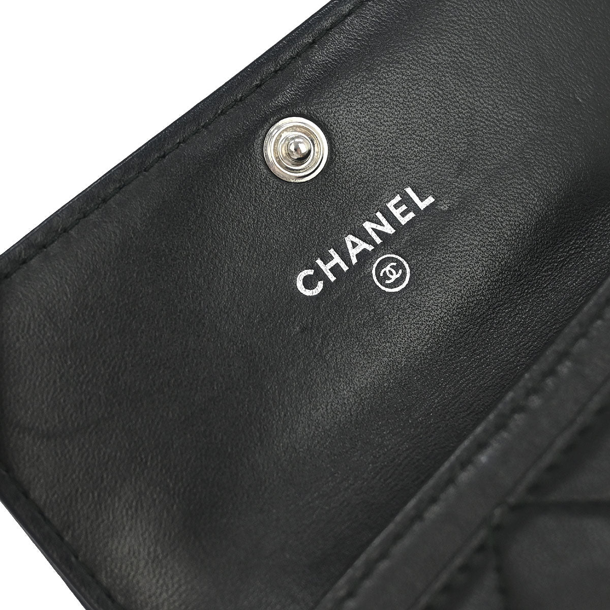 Boy Chanel 2017-2018 Black Lambskin Cardholder