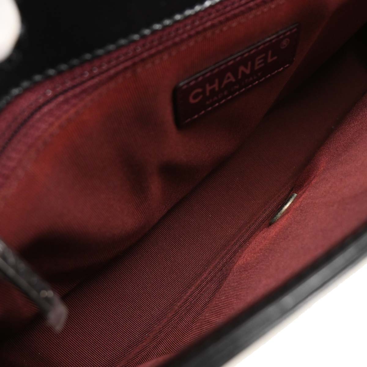 Chanel Black Calfskin Coco Boy Flap Shoulder Bag