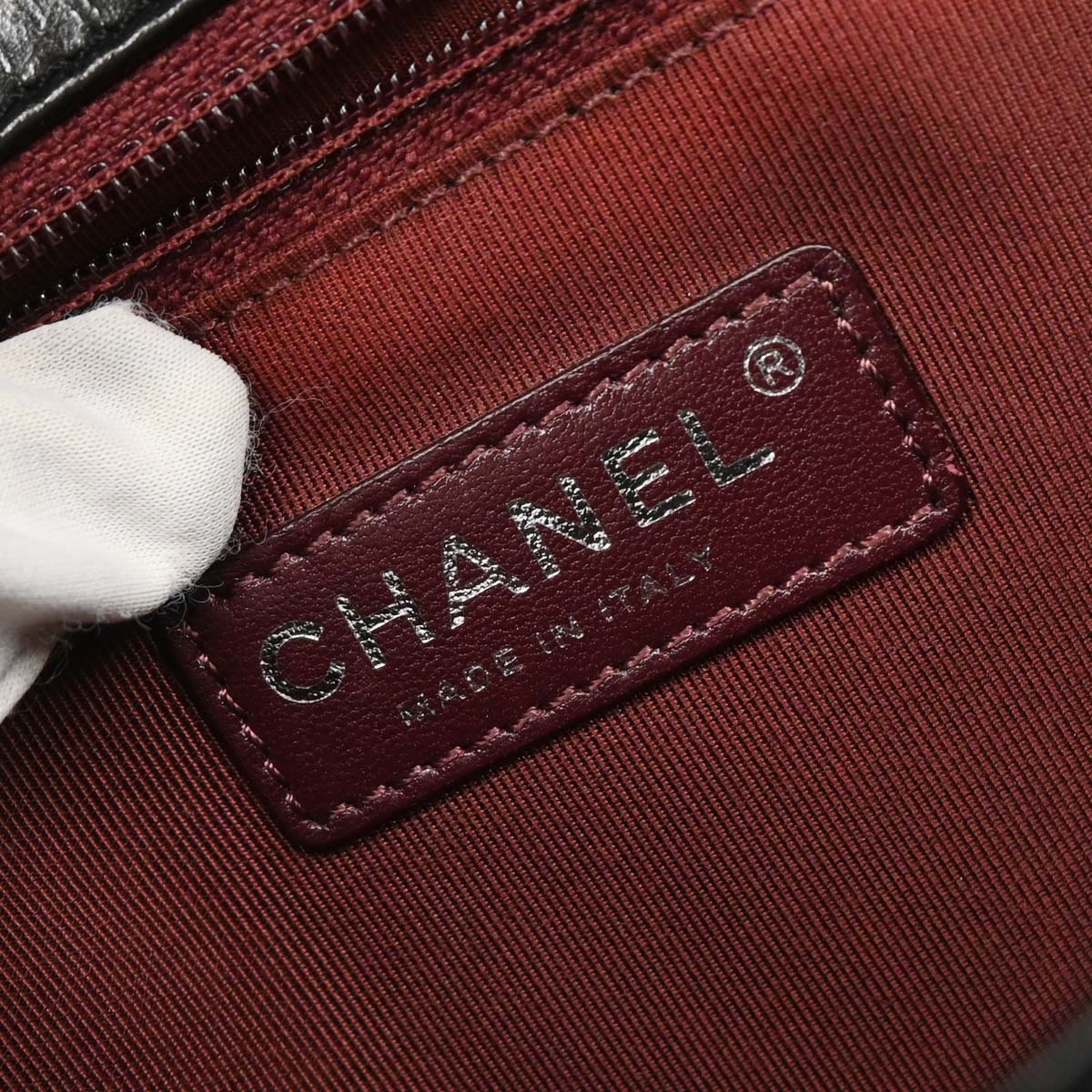 Chanel Black Calfskin Coco Boy Flap Shoulder Bag