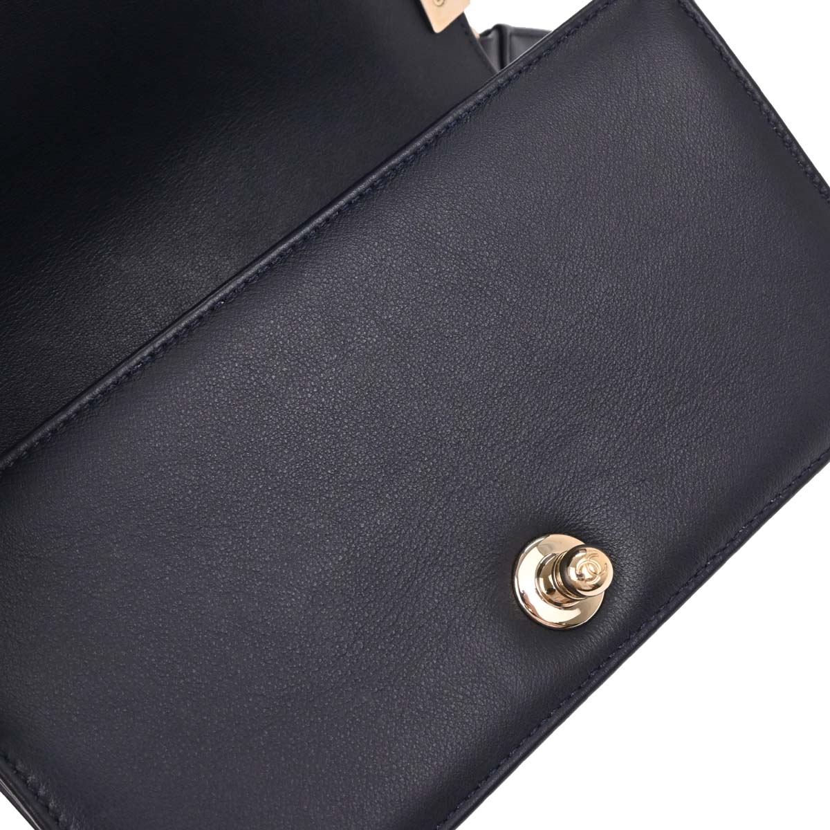 Boy Chanel 2018-2019 Navy Lambskin Small Chain Shoulder Bag