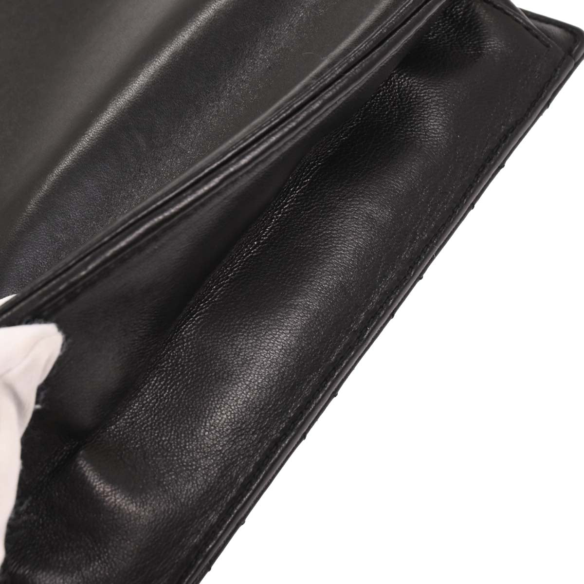 Chanel 2014 Black Lambskin Delivery Cutout 2way Shoulder Handbag