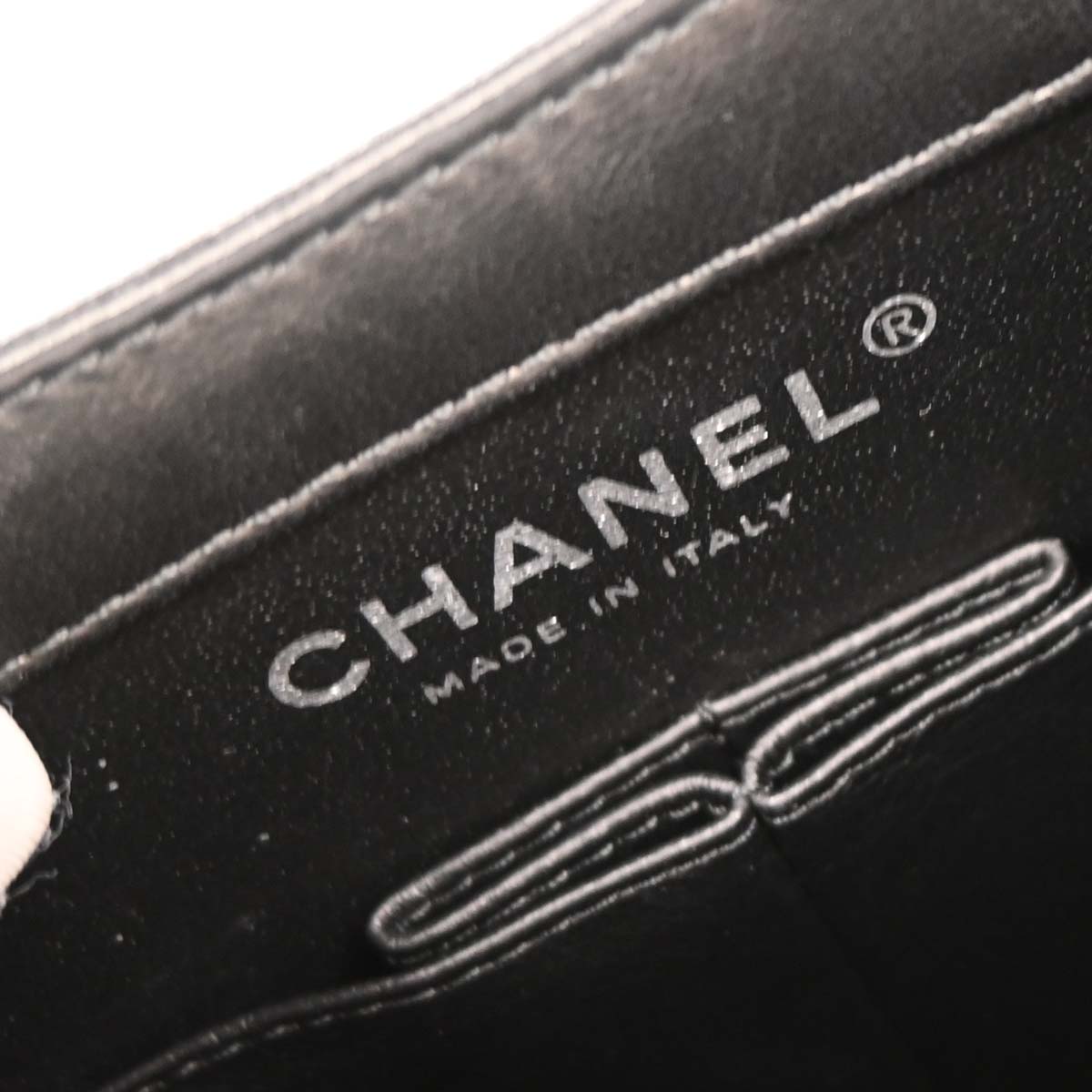 Chanel 2014 Black Lambskin Delivery Cutout 2way Shoulder Handbag