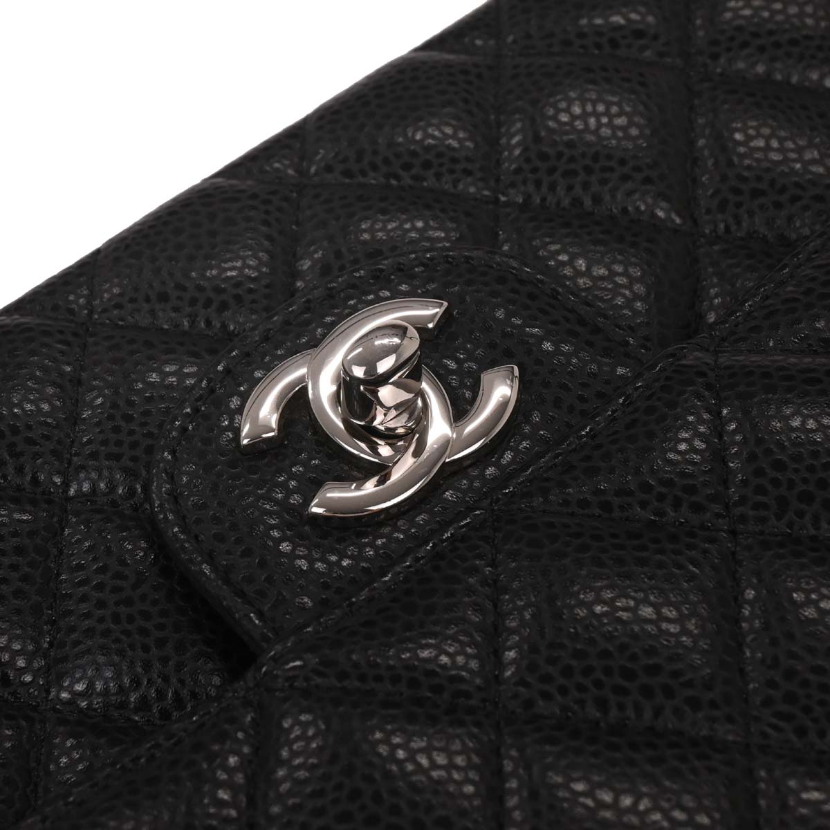 Chanel Black Caviar Small Classic Double Flap Shoulder Bag