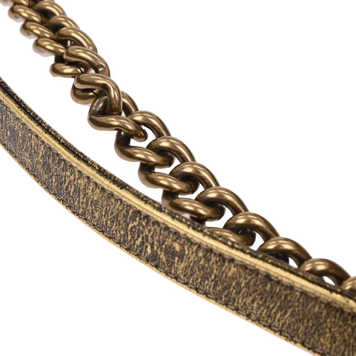 Boy Chanel 2017-2018 Gold Calfskin Small Chain Shoulder Bag