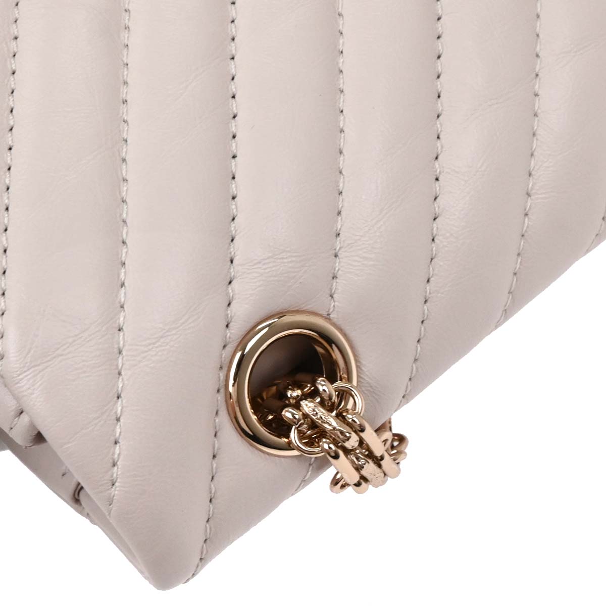 Chanel 2018-2019 Light Pink Lambskin Chevron Small Classic Double Flap Shoulder Bag