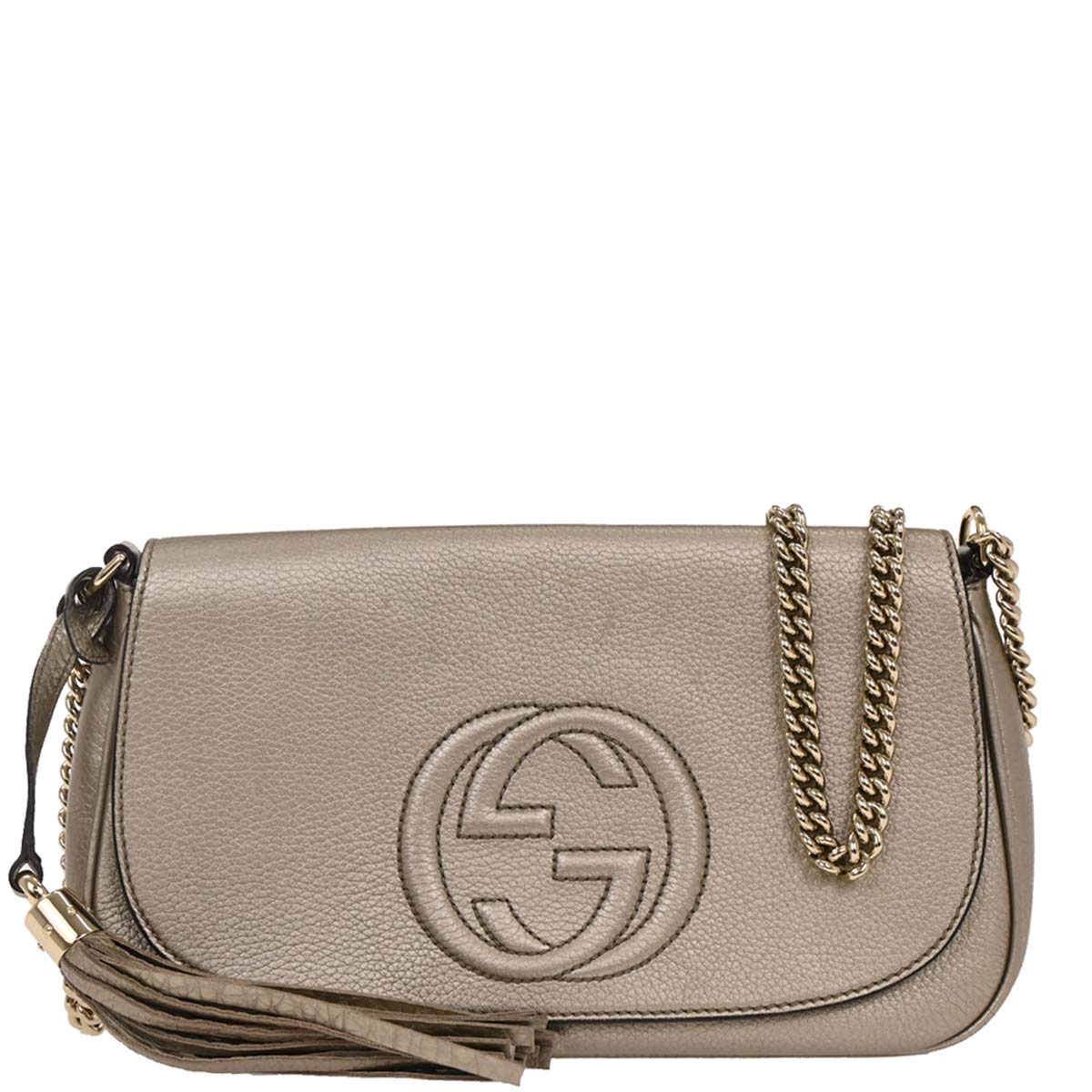 Gucci Gold Soho Chain Shoulder Bag - Main Image