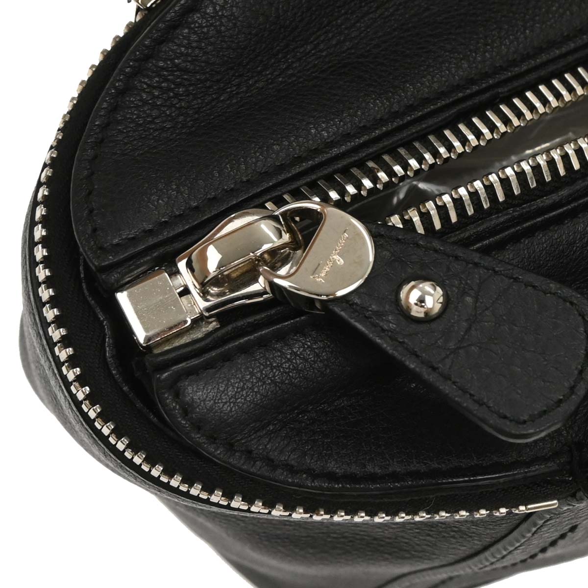 Salvatore Ferragamo Black 2way Shoulder Tote Bag