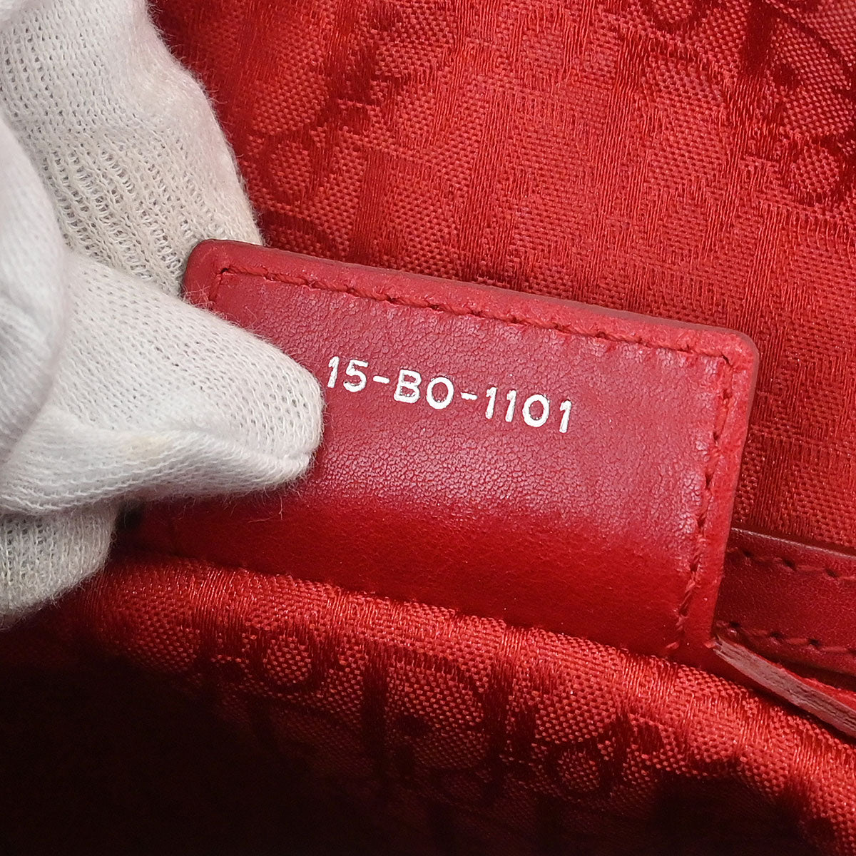 Christian Dior 2011 Red Lambskin Lady Dior Cannage 2way Shoulder Handbag