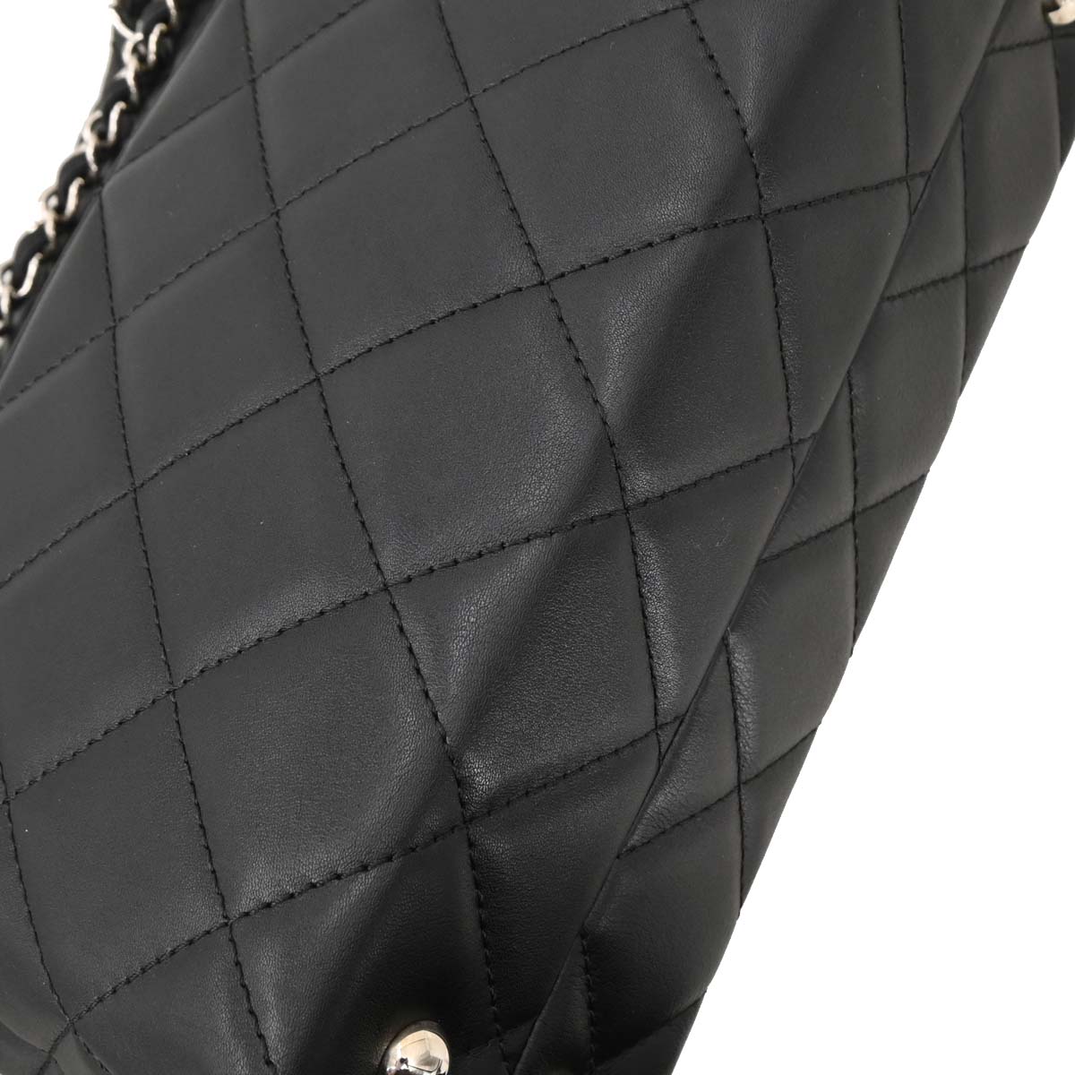Chanel Black Calfskin Shoulder Tote Bag