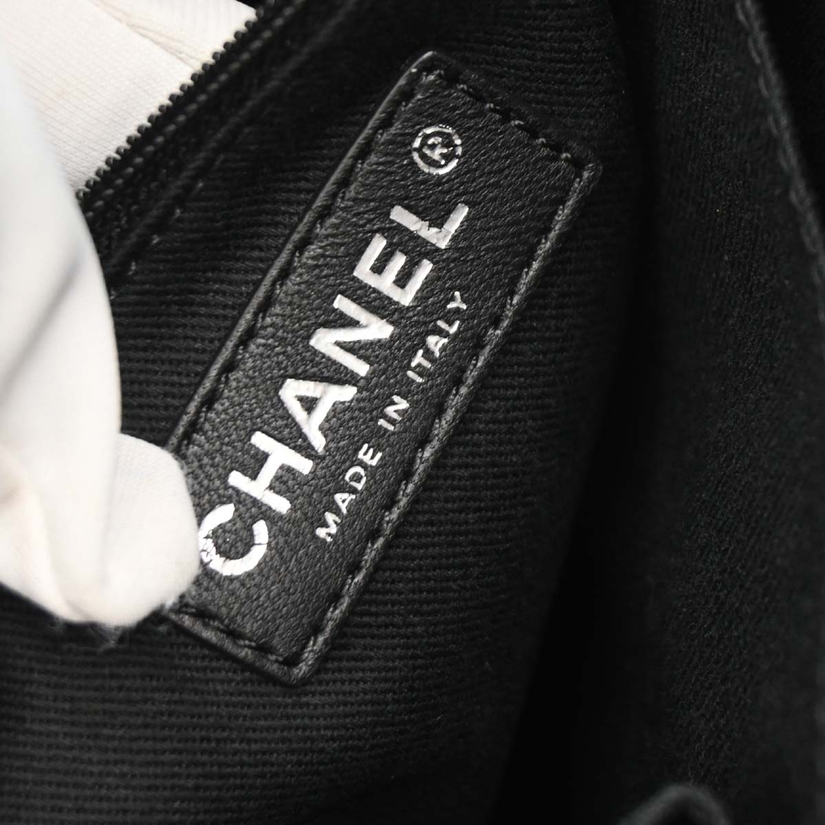 Chanel Black Calfskin Shoulder Tote Bag