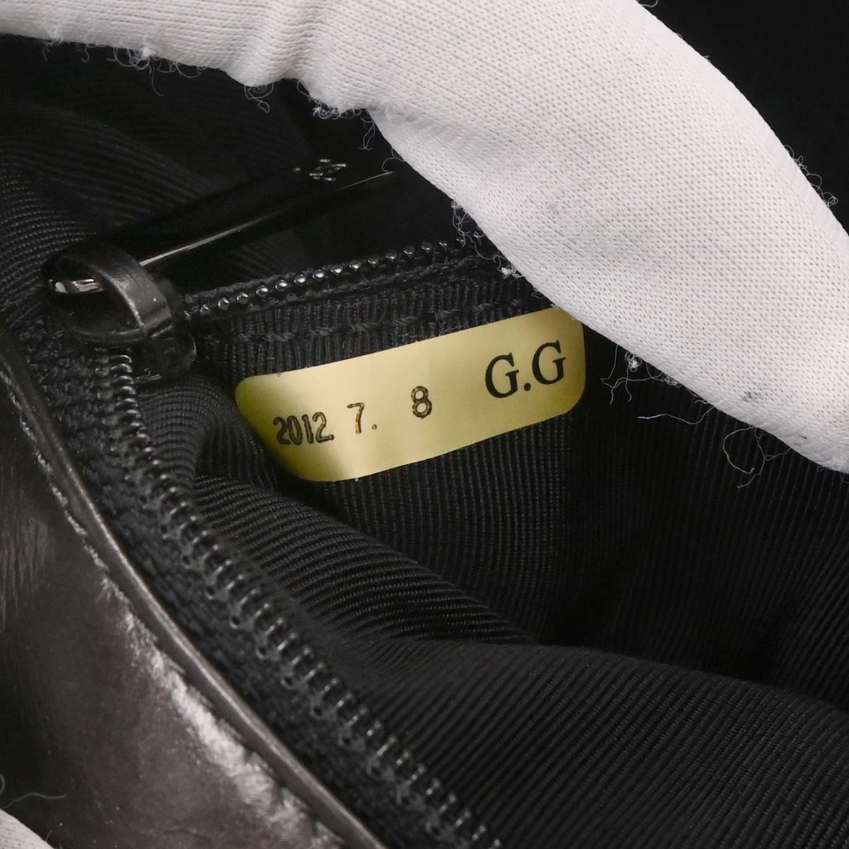 Chanel 2012 Gray Calfskin Luxury Line Chain Shoulder Bag