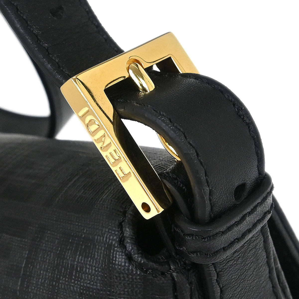 Fendi Gray Zucchino Mamma Baguette Handbag