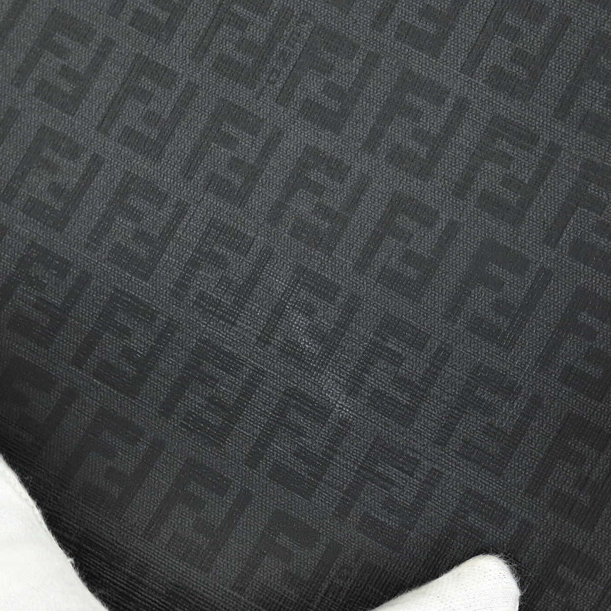 Fendi Gray Zucchino Mamma Baguette Handbag