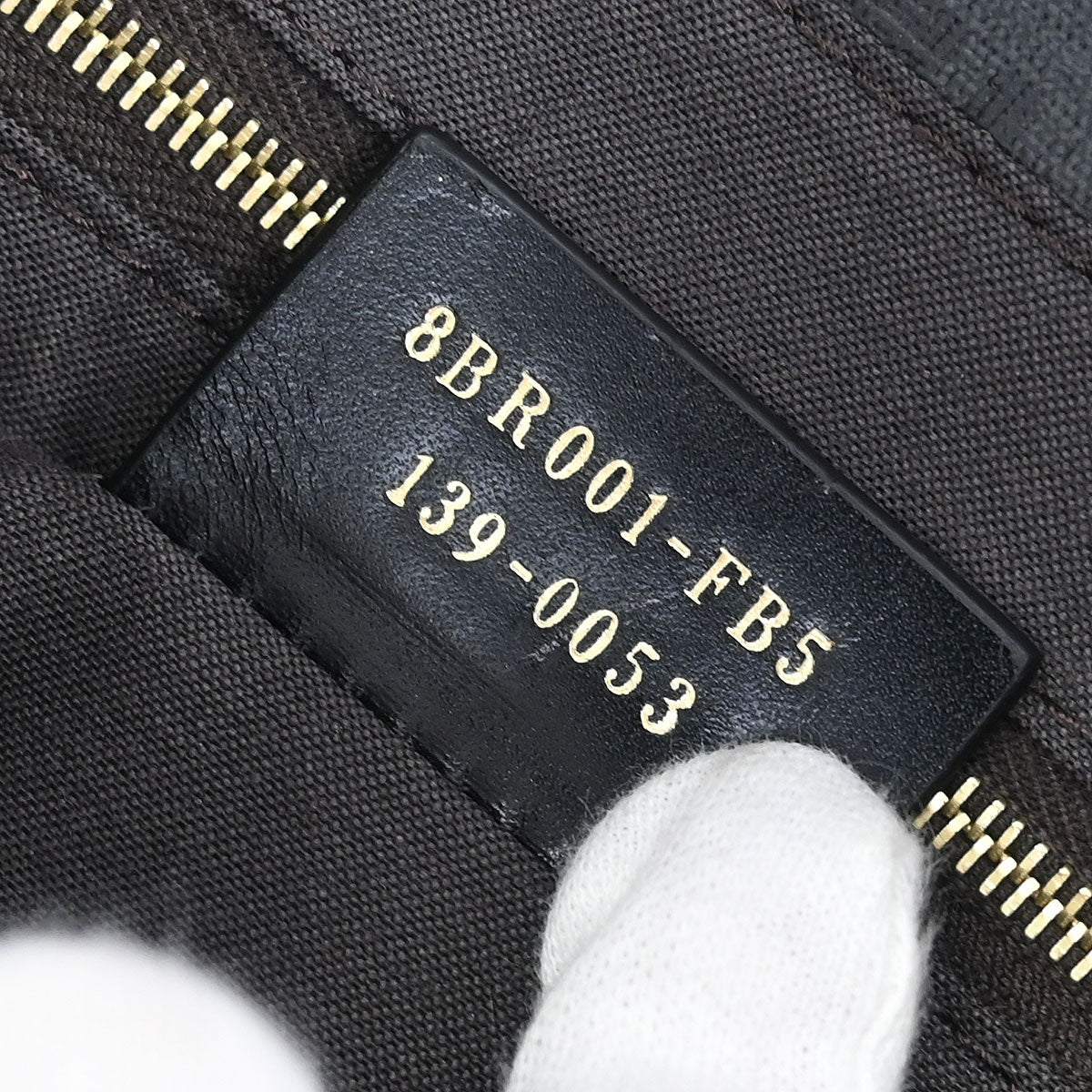 Fendi Gray Zucchino Mamma Baguette Handbag