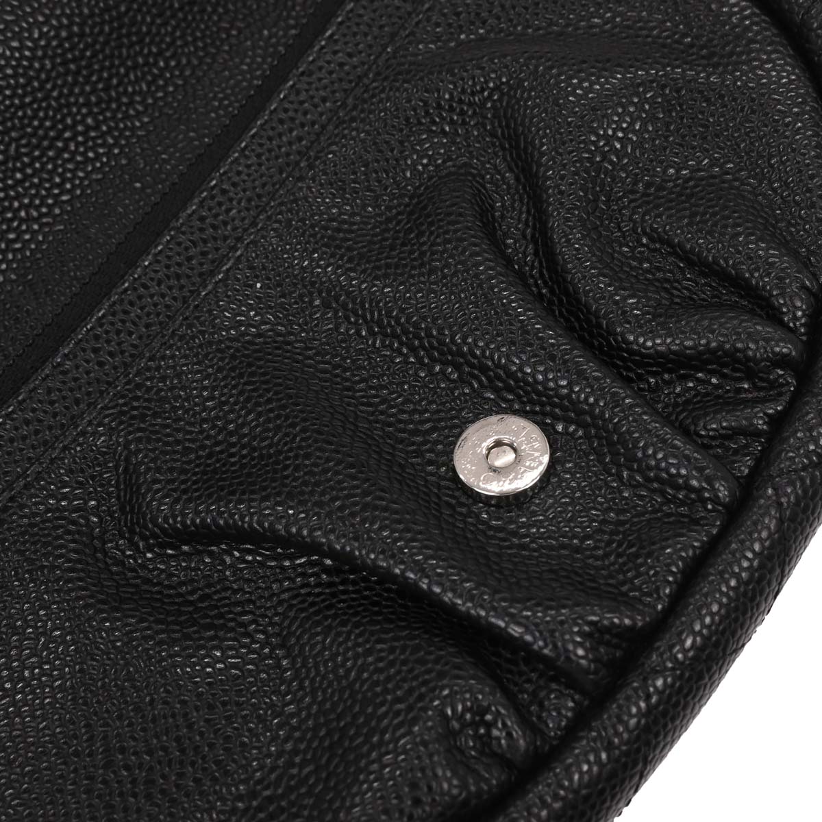 Chanel 2011 Black Caviar Half-Moon WOC Wallet On Chain