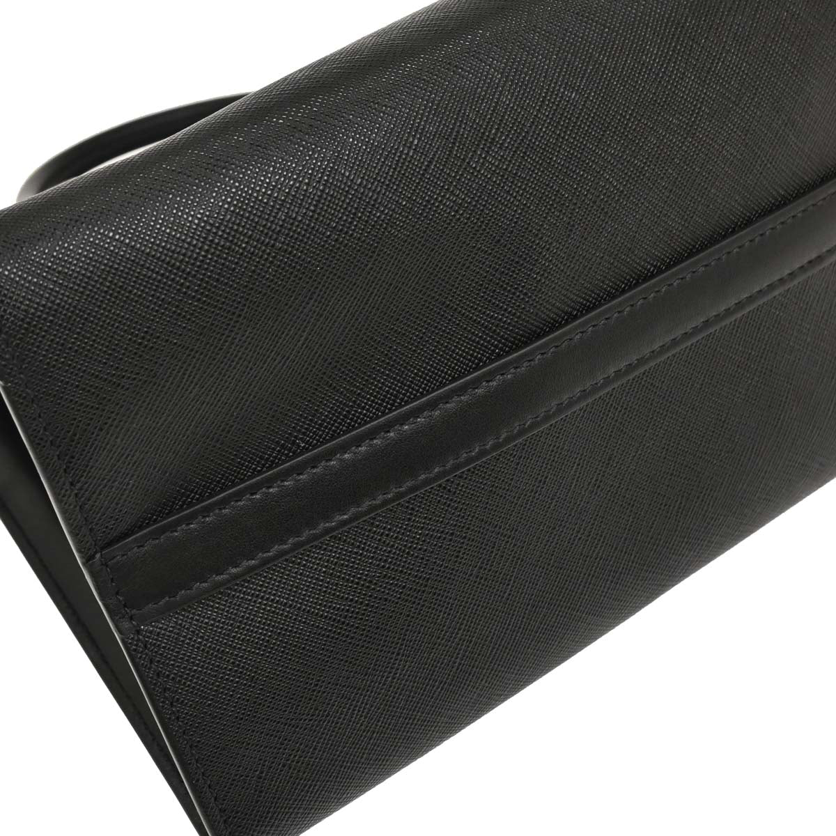 Prada Black Leather Paradigme 2way Shoulder Tote Handbag