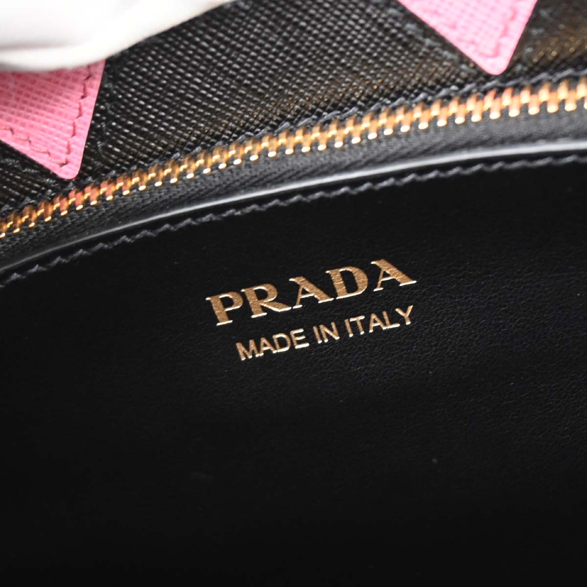 Prada Black Leather Paradigme 2way Shoulder Tote Handbag