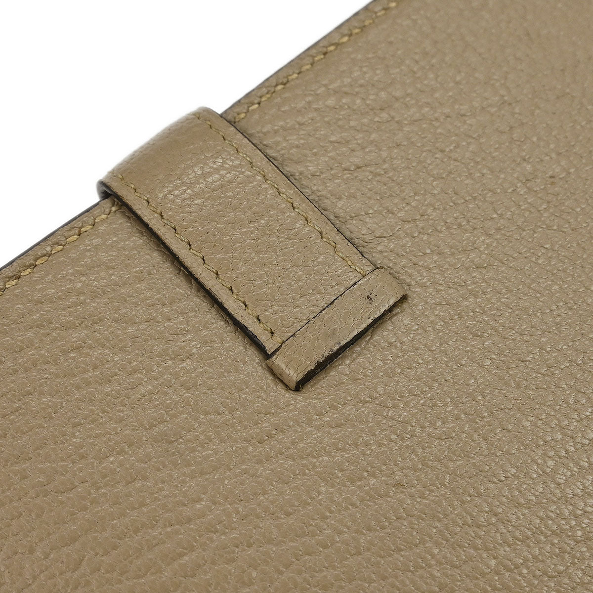Hermes Gris Tourterelle Chevre Bearn Soufre Bifold Long Wallet