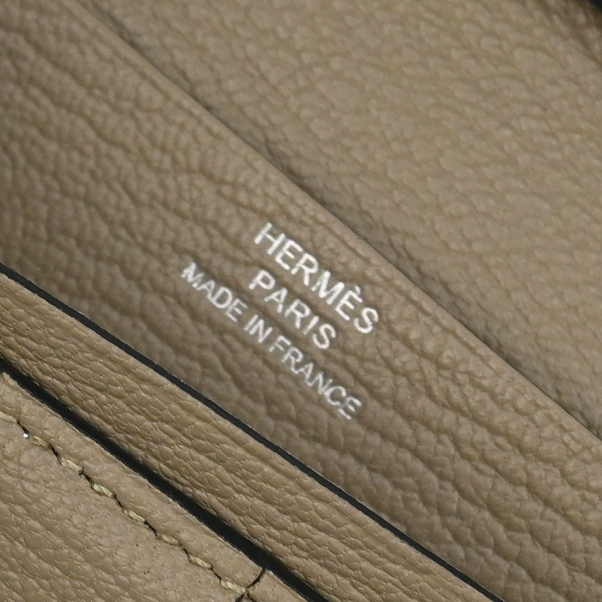 Hermes Gris Tourterelle Chevre Bearn Soufre Bifold Long Wallet