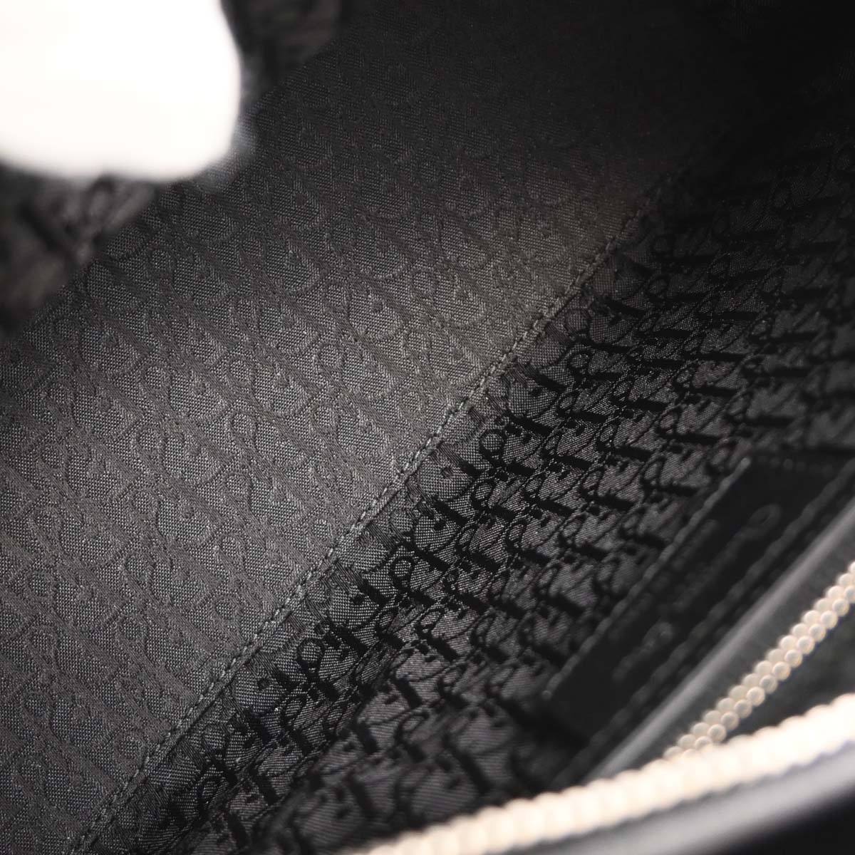 Christian Dior Black Lambskin Lady Dior Cannage 2way Shoulder Handbag