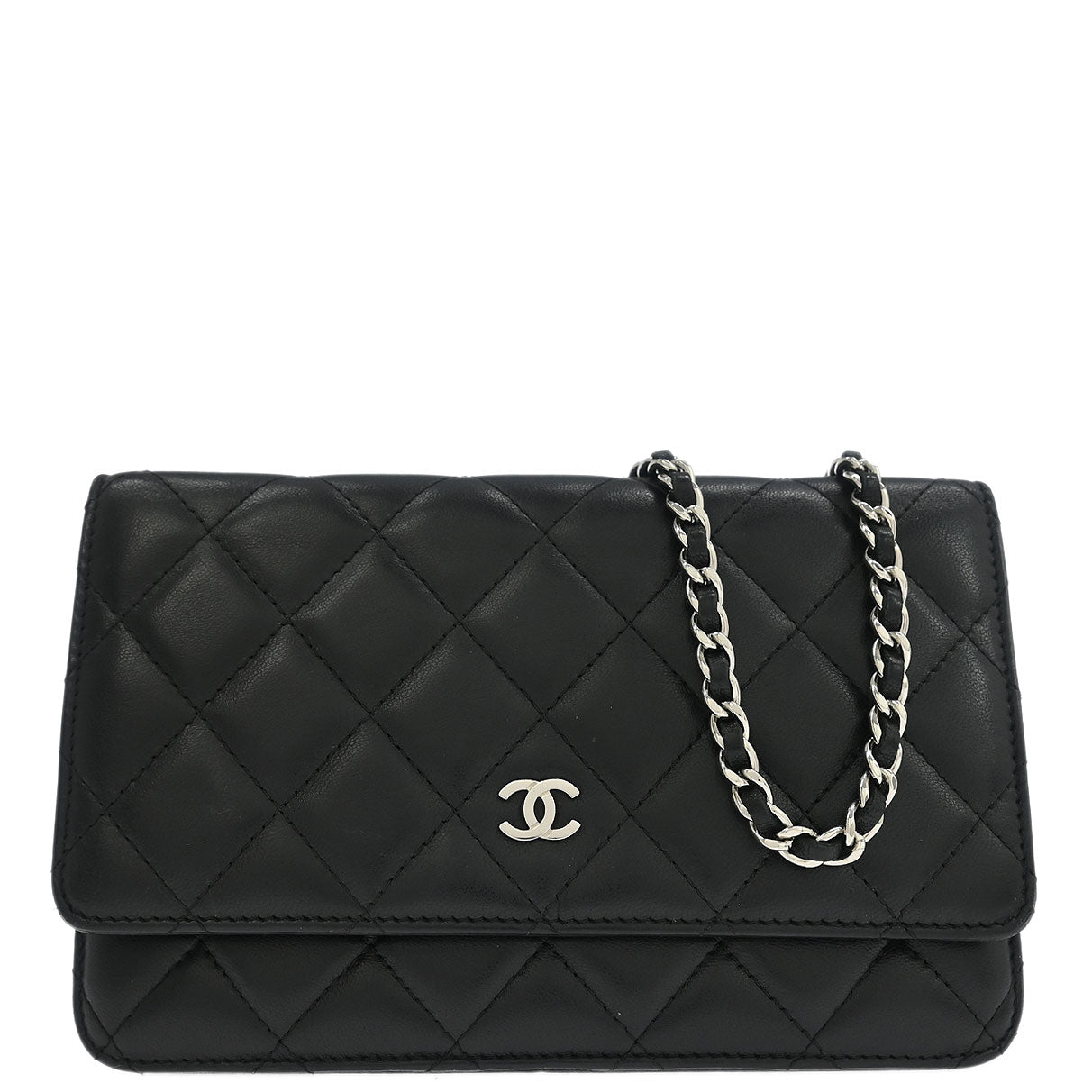 Chanel 2012-2013 Black Lambskin Classic WOC Wallet On Chain