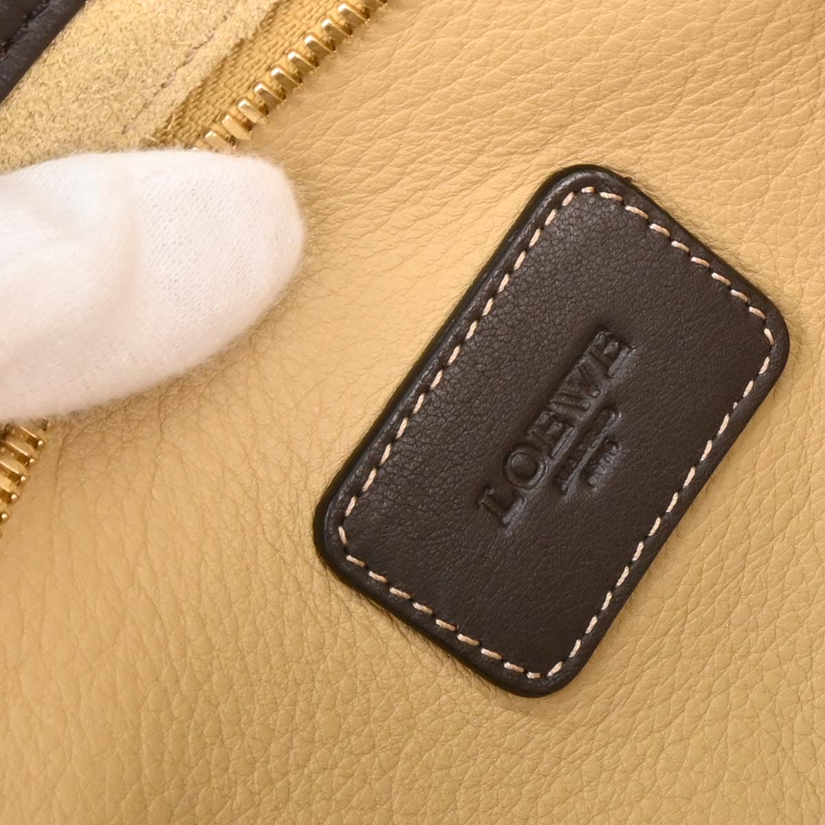 Loewe Beige Suede 2way Shoulder Handbag