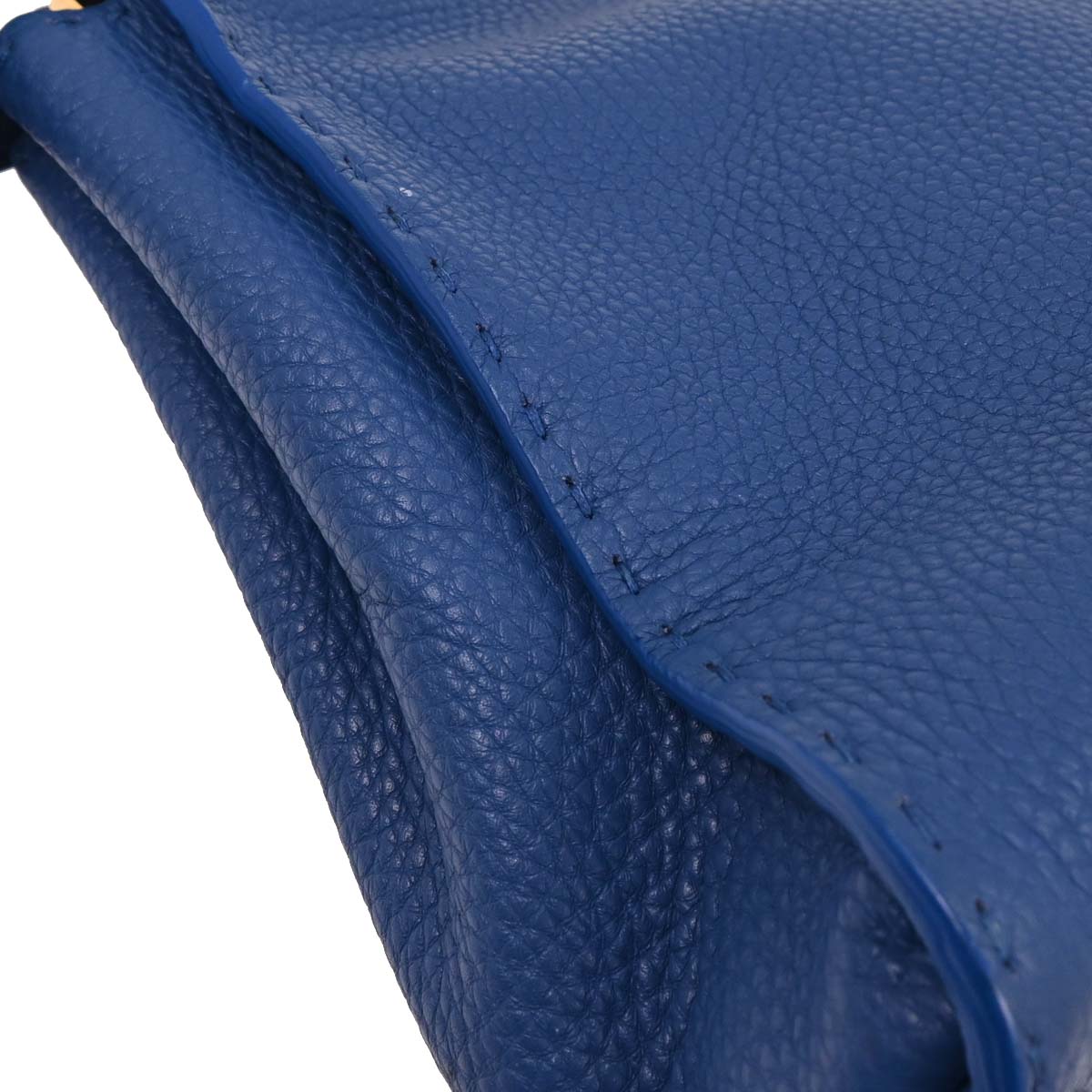 Fendi Blue Leather Peekaboo 2way Shoulder Handbag