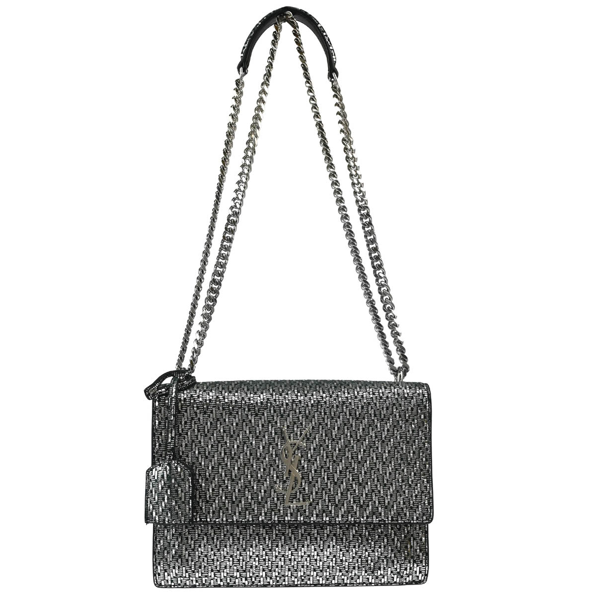 Yves Saint Laurent Silver Sunset Shoulder Bag