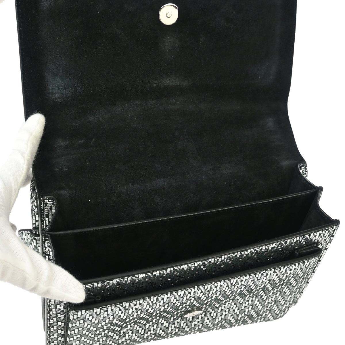 Yves Saint Laurent Silver Sunset Shoulder Bag