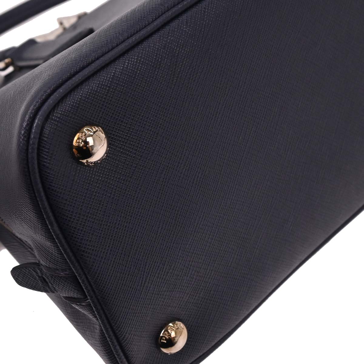 Prada Navy Leather Promenade 2way Shoulder Handbag