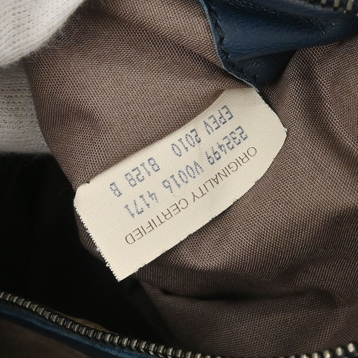 Bottega Veneta Navy Intrecciato Hobo Handbag