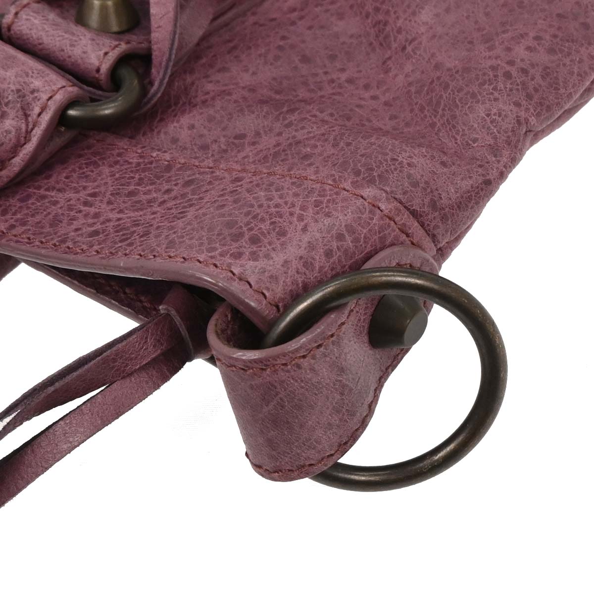 Balenciaga Purple Leather Classic The First 2way Shoulder Handbag