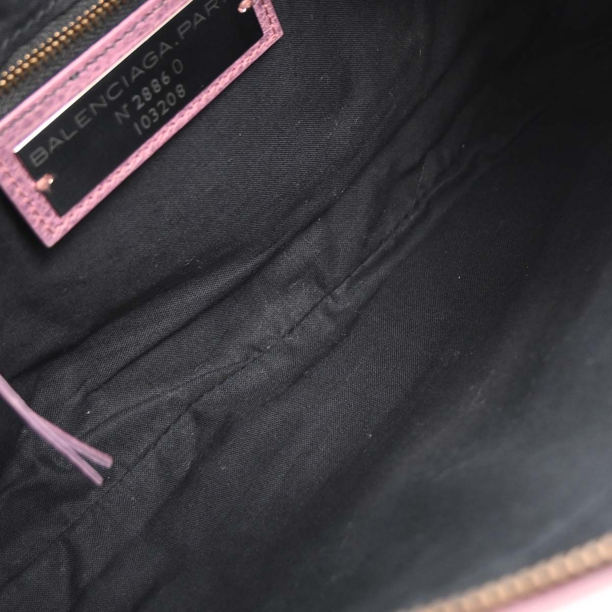 Balenciaga Purple Leather Classic The First 2way Shoulder Handbag