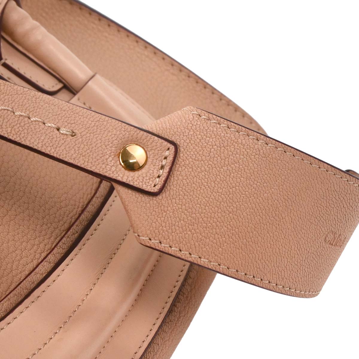 Chloe Beige Leather Everston 2way Shoulder Handbag