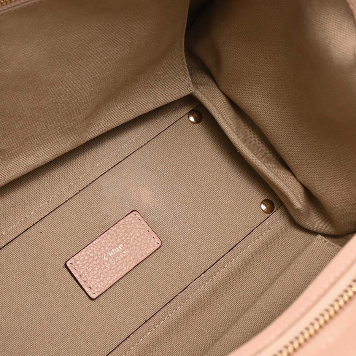 Chloe Beige Leather Everston 2way Shoulder Handbag