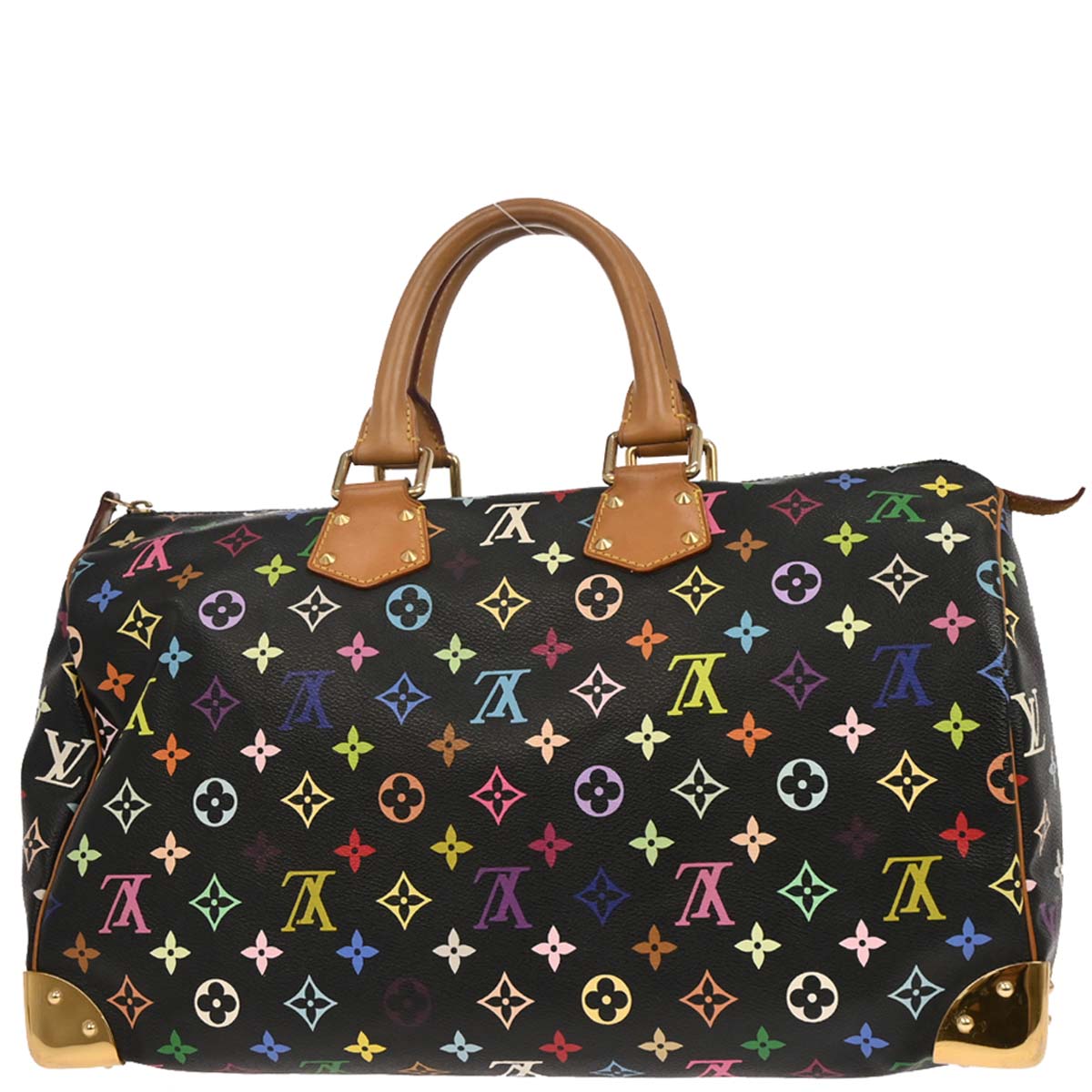 Louis Vuitton Black Monogram Multicolor Speedy 40 Handbag M93217
