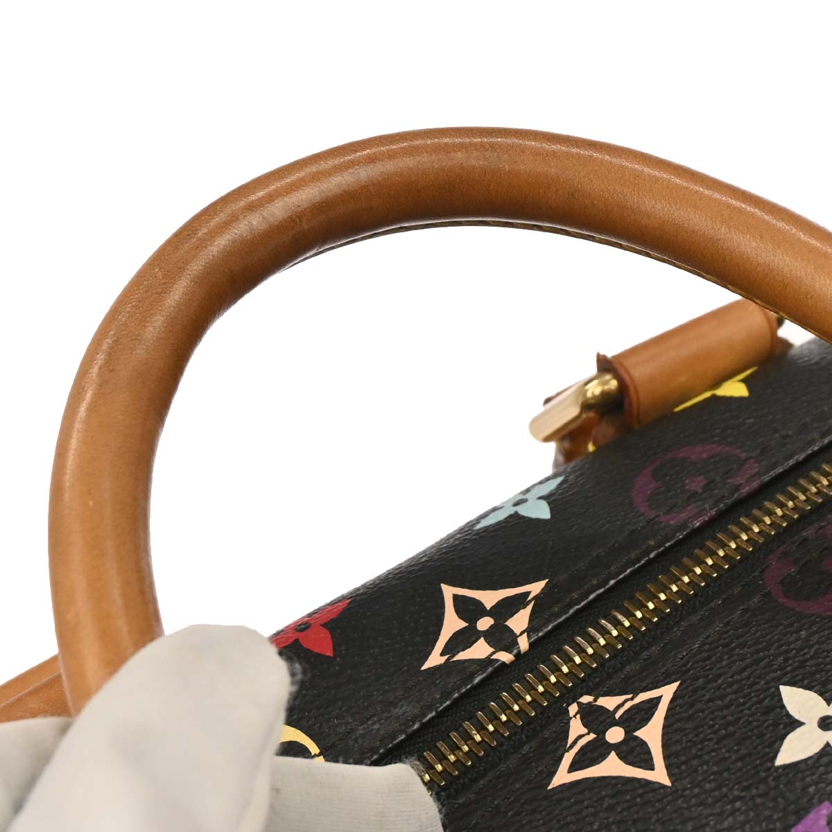 Louis Vuitton Black Monogram Multicolor Speedy 40 Handbag M93217