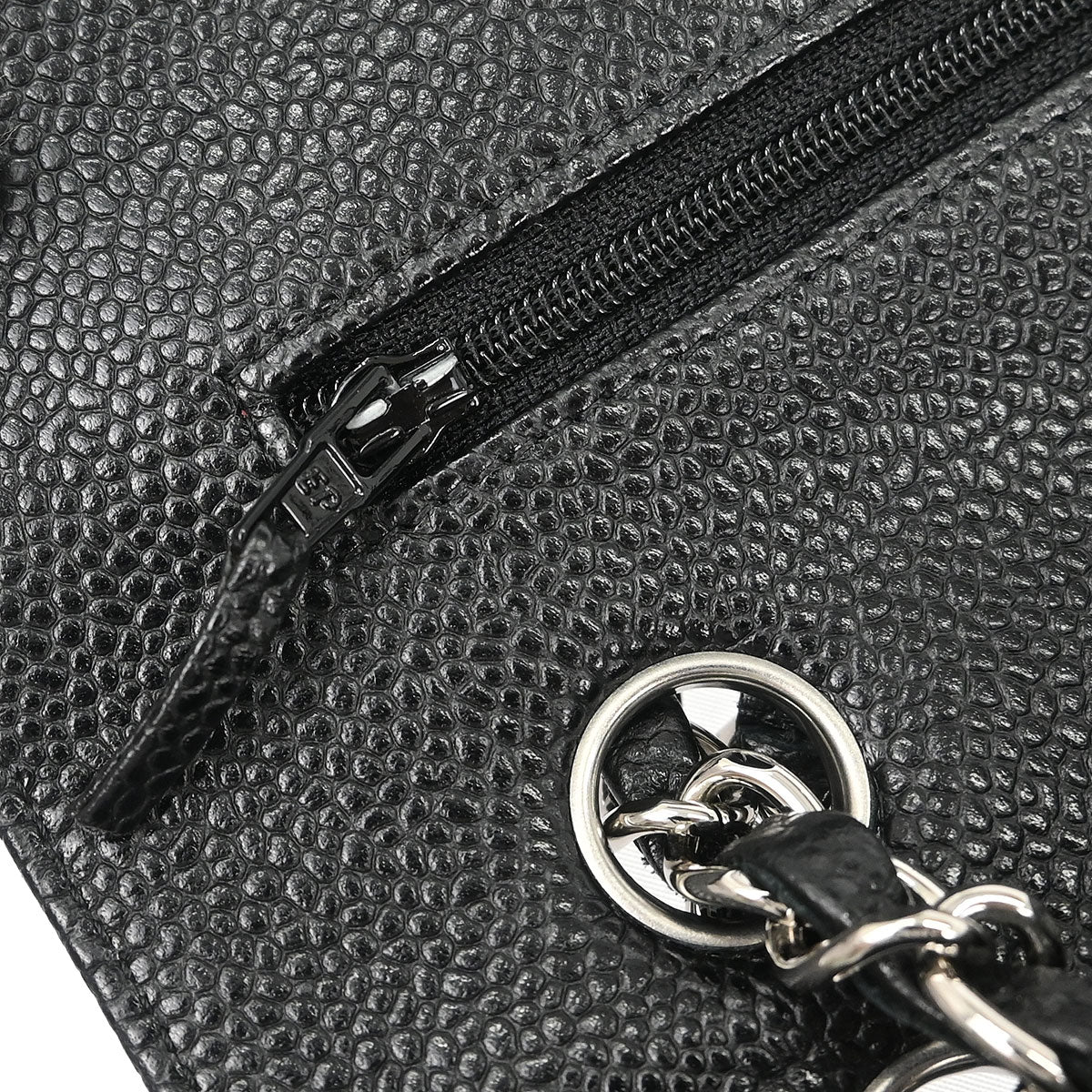 Chanel Black Caviar Medium Classic Double Flap Shoulder Bag
