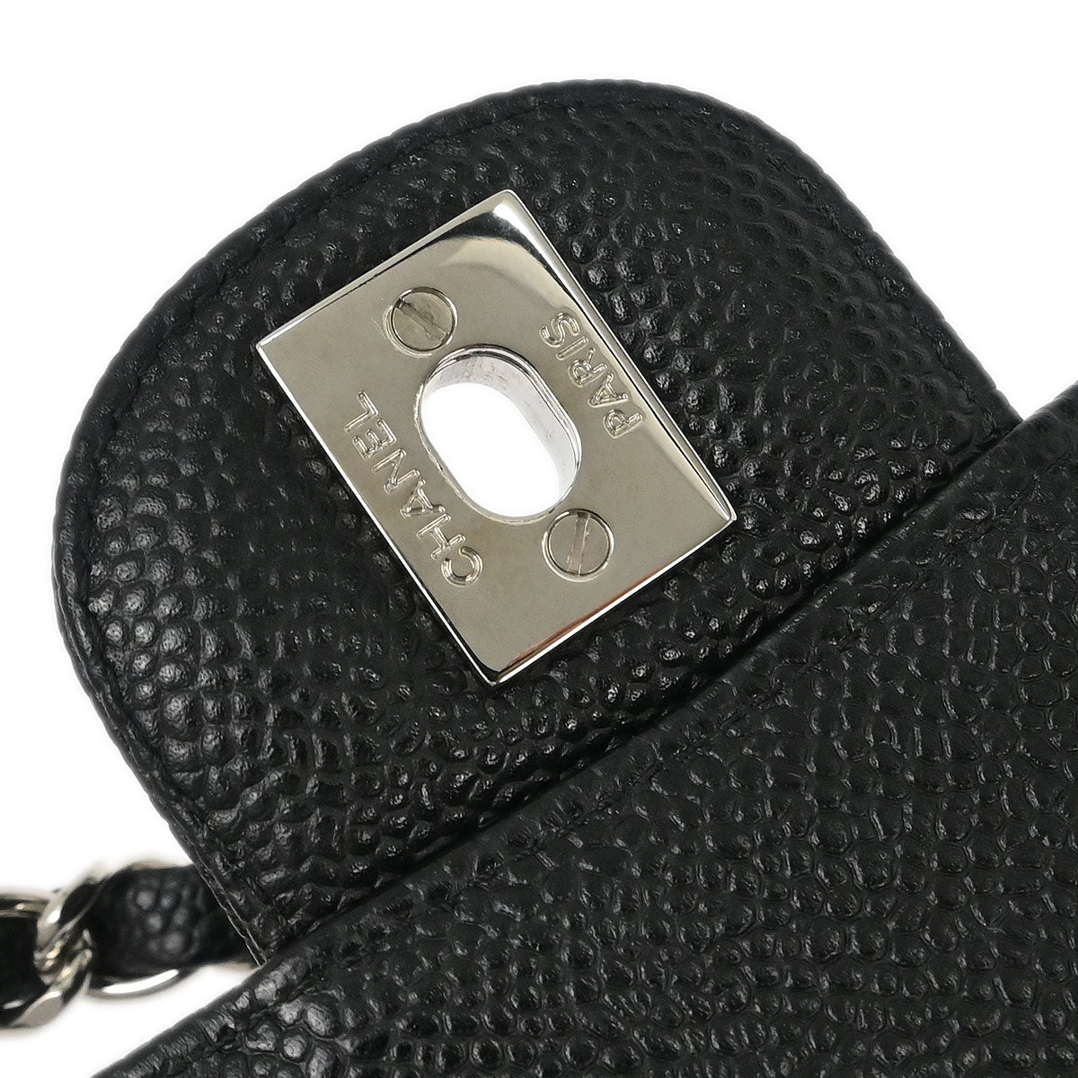 Chanel Black Caviar Medium Classic Double Flap Shoulder Bag