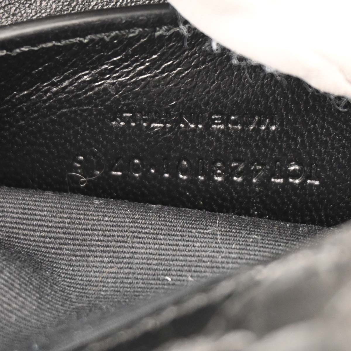 Saint Laurent * Black Python College 2way Shoulder Handbag