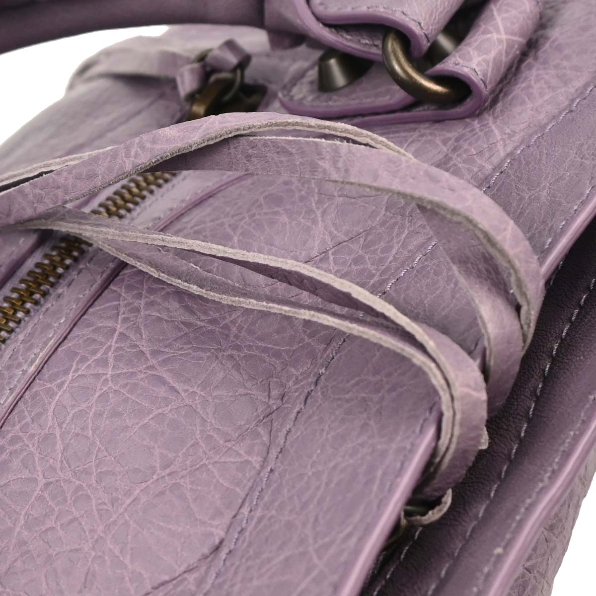 Balenciaga Purple The City Handbag