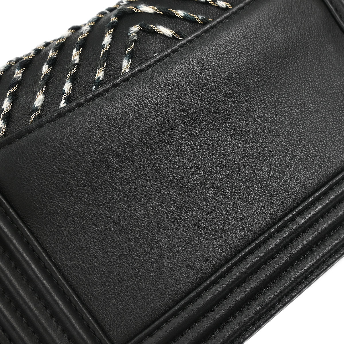 Boy Chanel Black Calfskin Chain Belt Bag