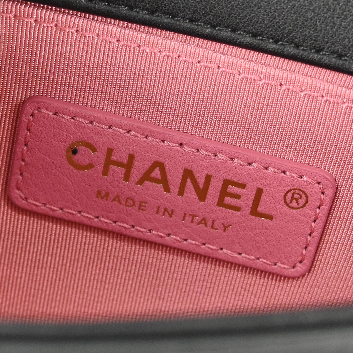 Boy Chanel Black Calfskin Chain Belt Bag