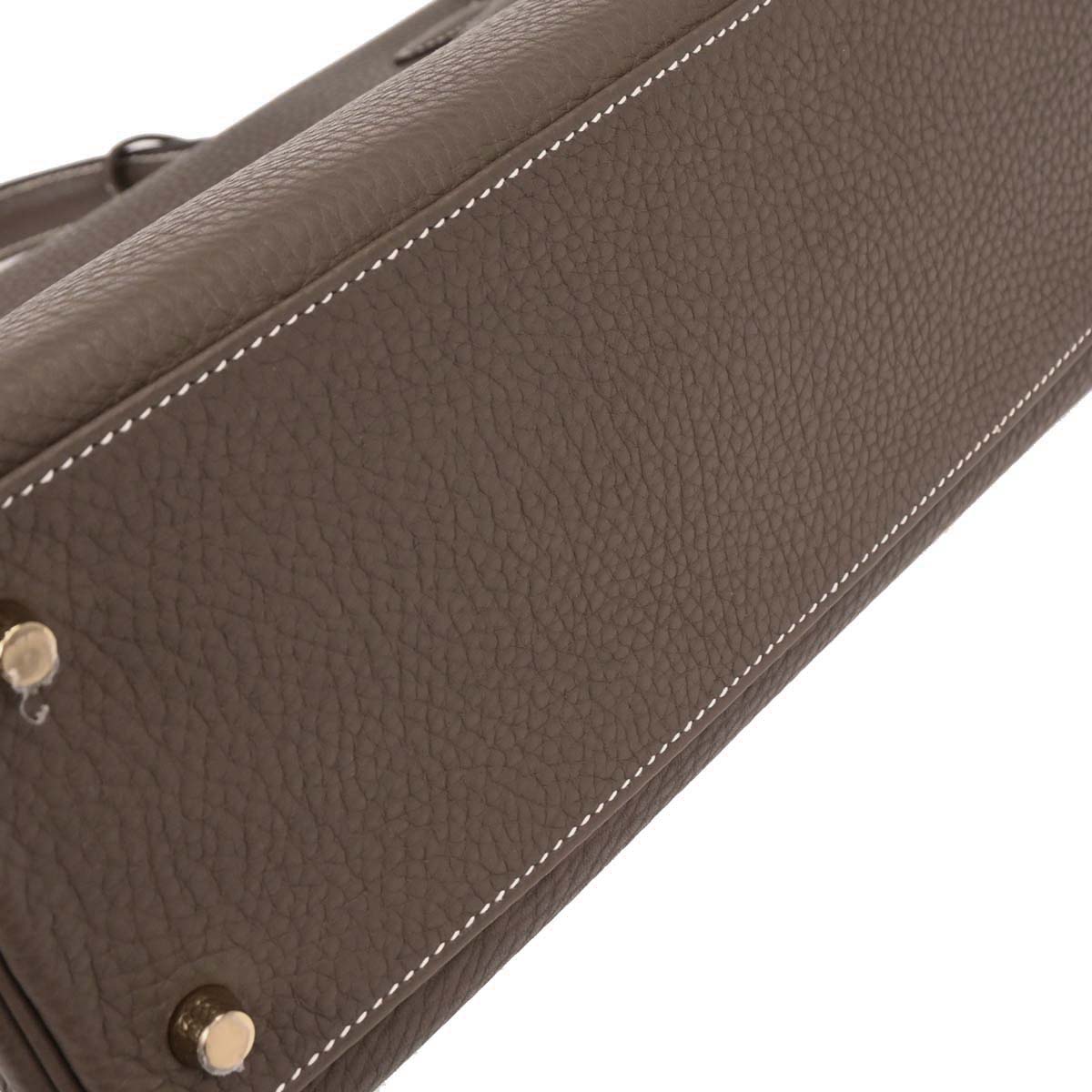 Hermes Etoupe Taurillon Clemence Kelly 32 Retourne 2way Shoulder Handbag