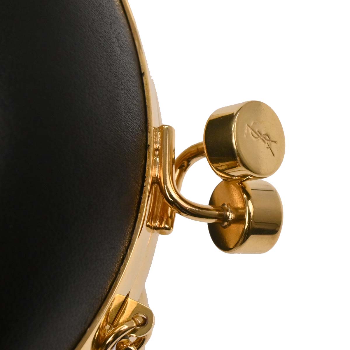 Saint Laurent Black Love Box Clutch Shoulder Bag