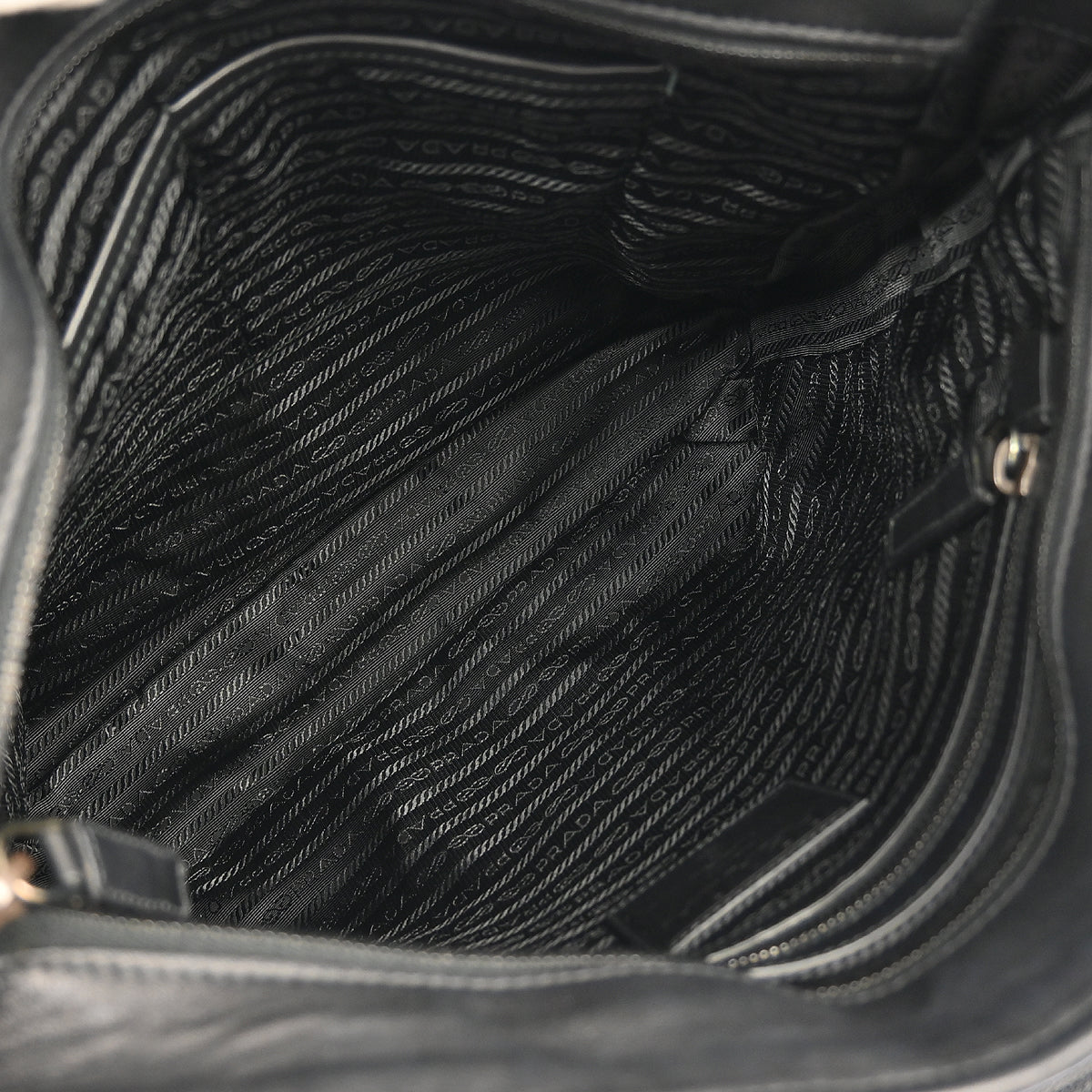 Prada Black Leather Shoulder Bag
