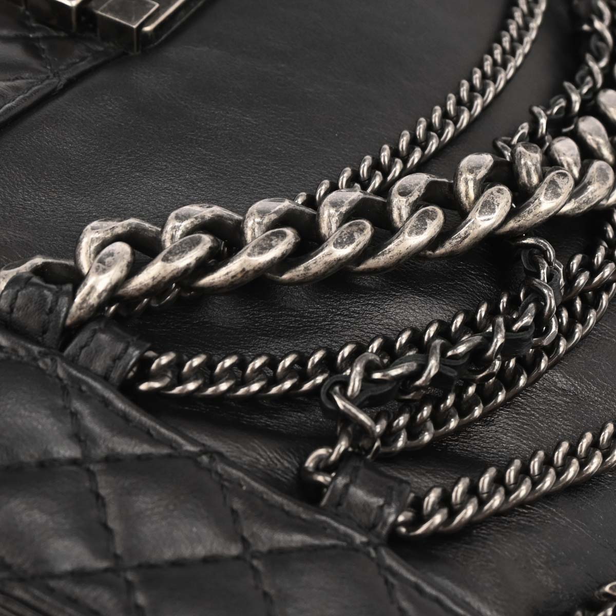 Boy Reverso Chanel Black Lambskin Medium Shoulder Bag